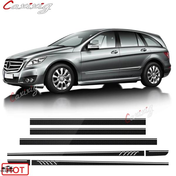 【並行輸入品】 507 サイド スカート ステッカー ボンネット ルーフ リア ストライプs デカー...