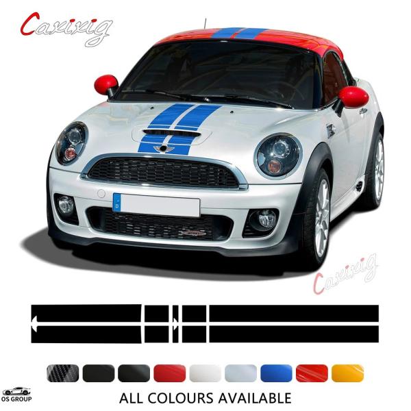 【並行輸入品】 フード ボンネット ストライプs ステッカー エンジン カバー ルーフ トランク デ...