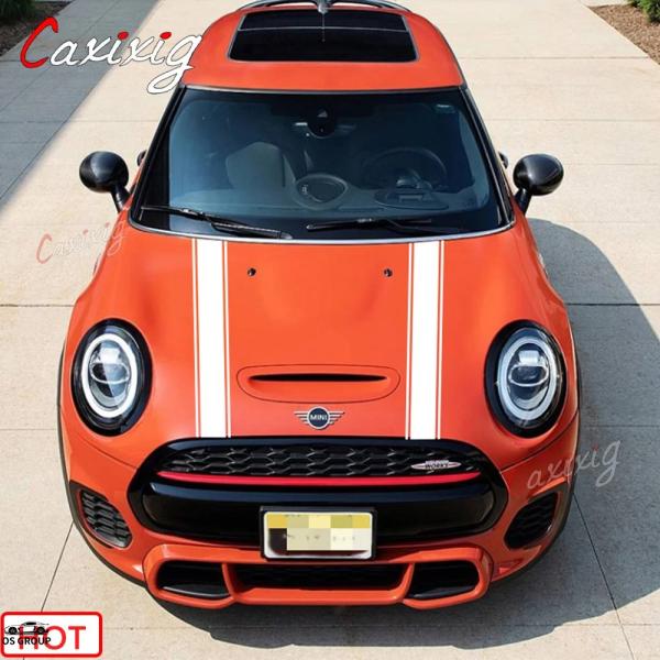 【並行輸入品】 スポーツ ストライプs フード ボンネット ステッカー エンジン カバー ビニール ...