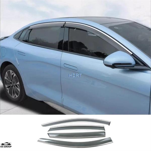 並行輸入品 ウィンドウ バイザー BYD シール Atto 4 2022年 + 風防 サン 雨 ディ...