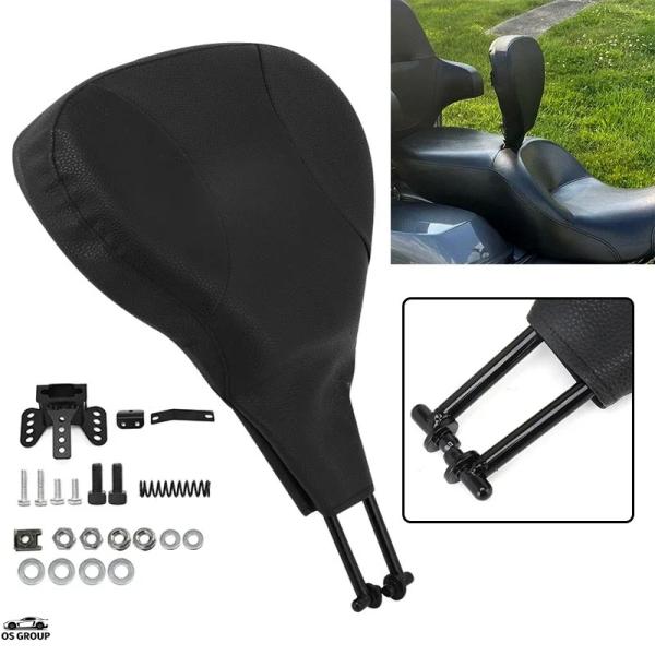 【並行輸入品】 調整可 バイク バック Rest ドライブr ライダー バックレスト パッド ブラッ...