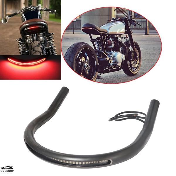 【並行輸入品】 1" 7/8" カフェレーサー Upswept リア シート Hoop スクランブラ...