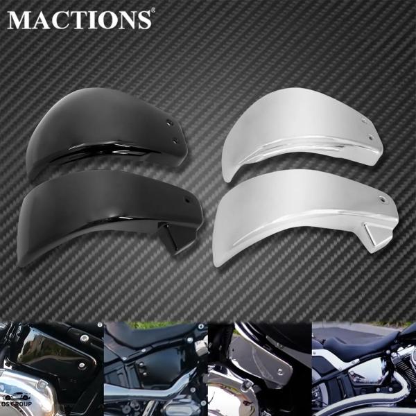 【並行輸入品】 2xバイク バッテリー サイド カバー Fa カバー ハーレー ソフテイル ブレイク...