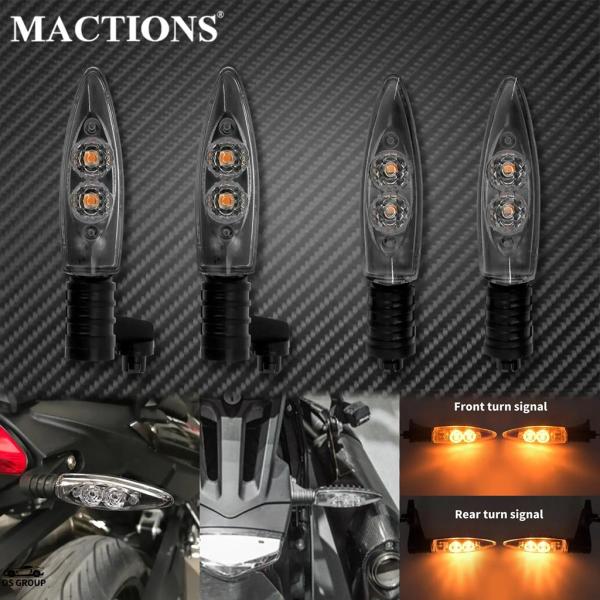 【並行輸入品】 バイク フロント リア LED ウィンカー インジケータ― シグナル ライト ランプ...