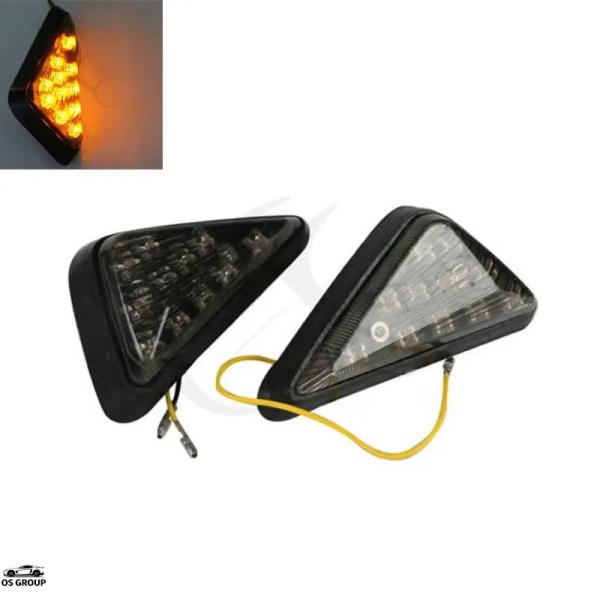 【並行輸入品】 バイク スモーク LED Flush マウント ウィンカー ヤマハ R1 1998年...