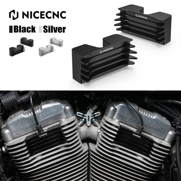 【並行輸入品】 フィンned スパーク プラグ カバー ハーレー フォーティーエイト XL1200X...