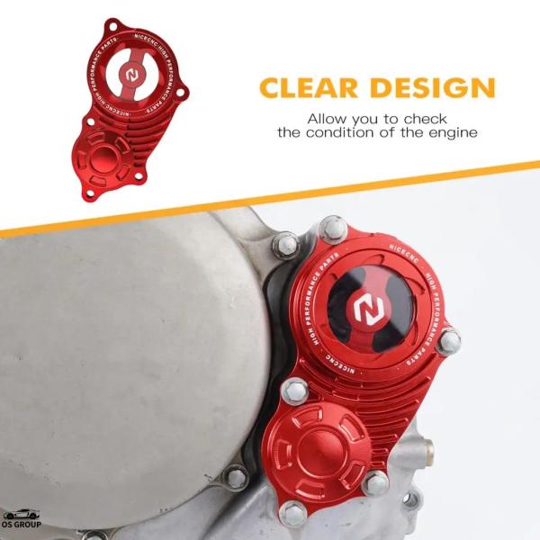 【並行輸入品】 バイク CNC アルミ 透明 オイル フィルタ― カバー ホンダ XR650R 20...