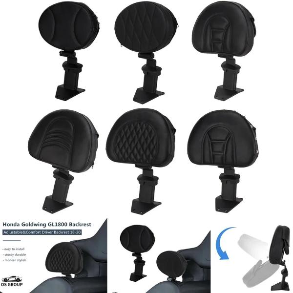 【並行輸入品】 ブラック バイク 調整可 多機能al Comt ドライブr ライダー バックレスト ...