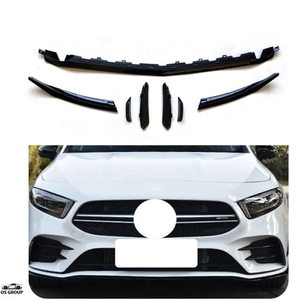 【並行輸入品】 ブラック リップ フロント バンパー プロテクト フロント スカート スポイラー ベ...