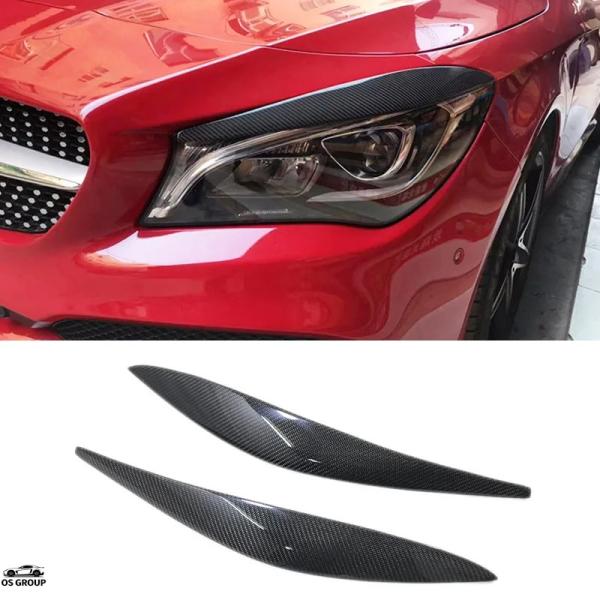 【並行輸入品】 ベンツ CLA フロント ヘッドライト アイライン ステッカー Anger ヘッドラ...