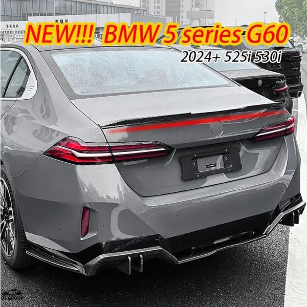 【並行輸入品】 BMW 5 シリーズ I5 G60 2024 MP ブラック スポイラー ウィング ...