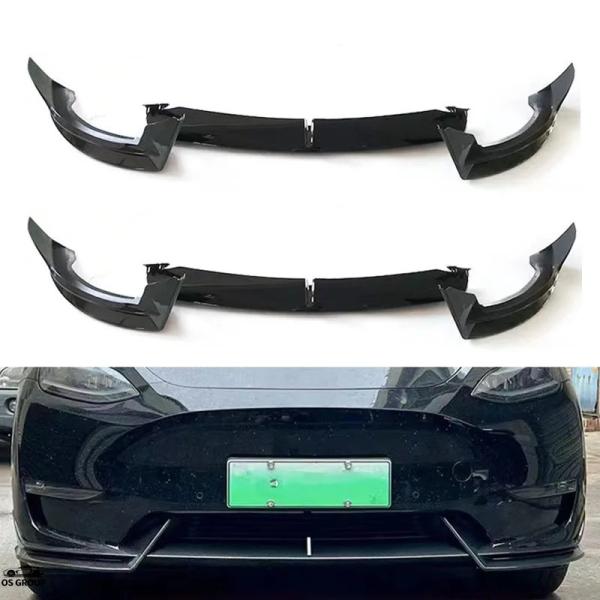 【並行輸入品】 モデル Y テスラ モデル Y ブラック リップ フロント バンパー プロテクト フ...