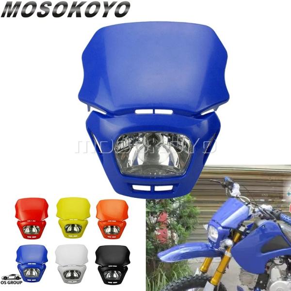 【並行輸入品】 ブルー モトクロス ヘッドライト MX エンデューロ レーシング ヘッドライト ヤマ...
