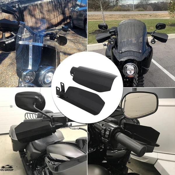 【並行輸入品】 バイク マット ブラック ハンドガード ハンドル ハンド ガード 風防 ディフレクタ...