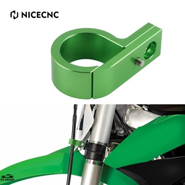 【並行輸入品】 NICECNC アルミ フロント ブレーキ ライン ホース クランプ ホルダー カワ...