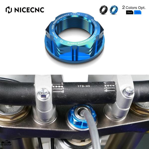 【並行輸入品】 NiceCNC バイク ステアリング Stem Nut カバー ヤマハ YZ250 ...