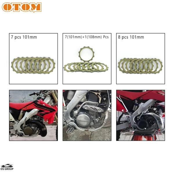【並行輸入品】 OTOM バイク エンジン クラッチ Friction プレート キット Fibro...