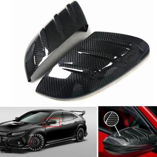 【並行輸入品】 本物 カーボン ミラー カバー ホンダ シビック Mu タイプ-R FK8 2016...