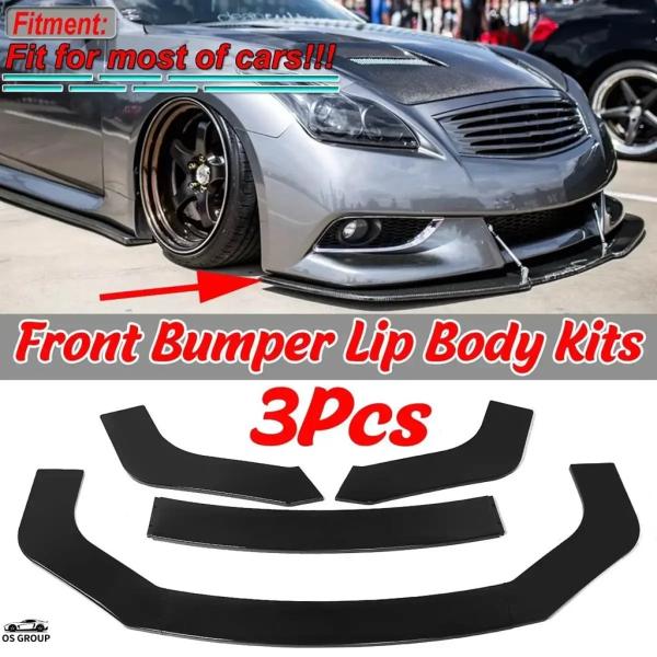 【並行輸入品】 3P 汎用 フロント リップ バンパー スプリッター インフィニティ Q50 Q60...