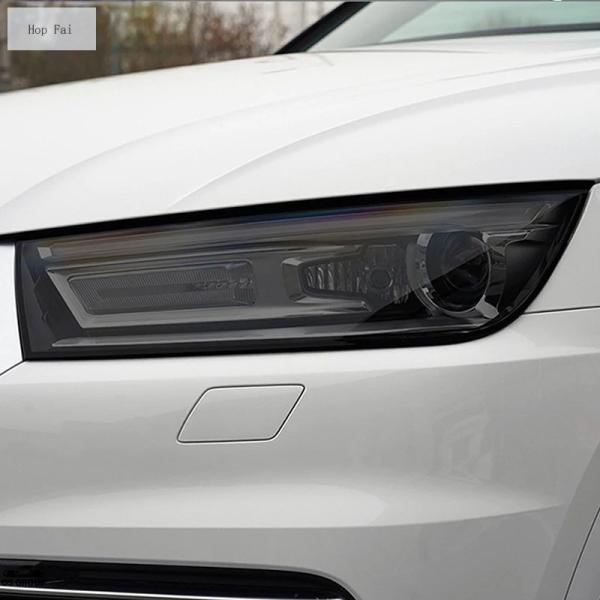 【並行輸入品】 2 Pcs ヘッドライト 保護 フィルム ビニール 透明 ブラック TPU ステッカ...