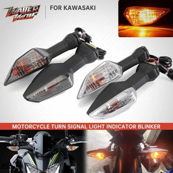 並行輸入品 フロント リア ウィンカー カワサキ ZX6R ZX10R ニンジャ 250 300 4...