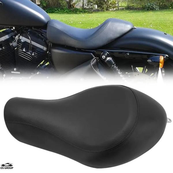 【並行輸入品】 バイク ブラック フロント ドライブr ライダー ソロ シート クッション ハーレー...