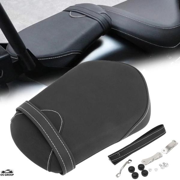 【並行輸入品】 バイク ブラック レザー リア シート クッション ヤマハ Bolt 950 XV9...
