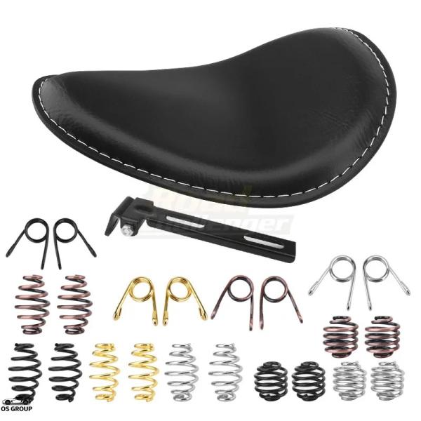 【並行輸入品】 ブラック モト ソロ ドライブr シート スプリング ブラケット キット ハーレー ...