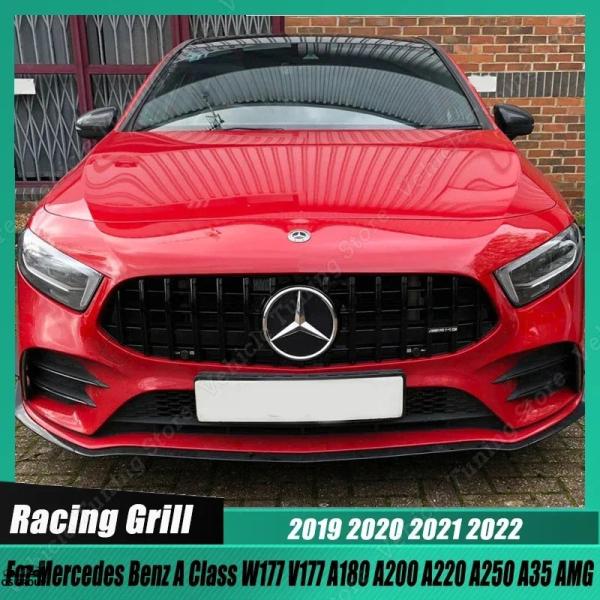 【並行輸入品】 GTR フロント レーシング グリル グリル ベンツ A クラス W177 V177...