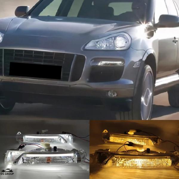 【並行輸入品】 ポルシェ 07-10 old カイエン 4.8GTS フロント バンパー ライト, ...