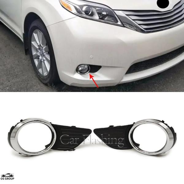 【並行輸入品】 トヨタ 10-17 Senna フロント フォグ ランプ フレーム シエナ フォグ ...