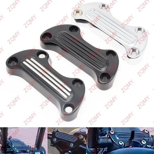 【並行輸入品】 バイク 1" ハンドル バー ライザー トップ クランプ カバー ハーレー ソフテイ...