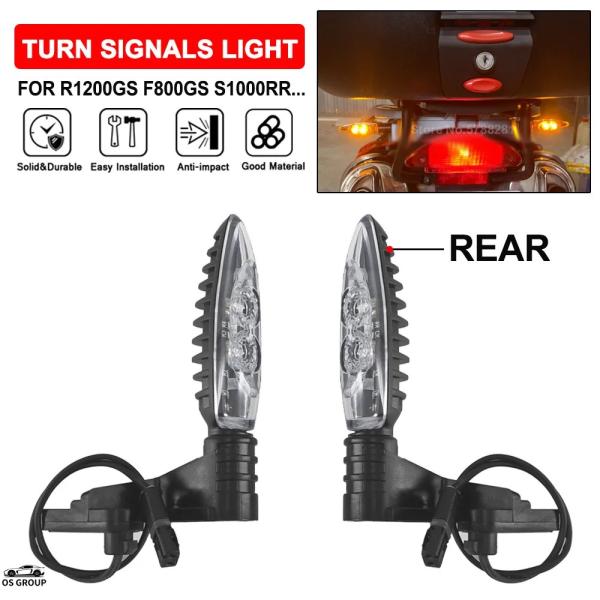 【並行輸入品】 バイク フロント リア ウィンカー ウィンカー LED インジケータ― BMW R1...