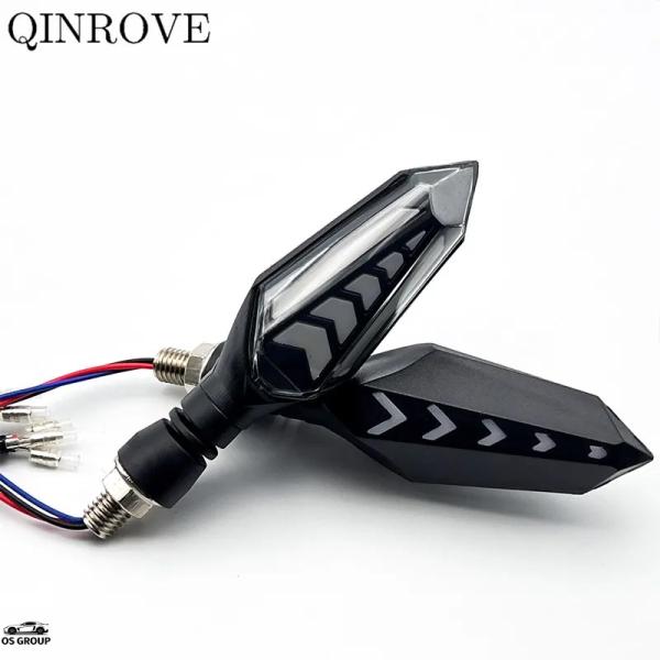 並行輸入品 バイク フラッシュ LED ウィンカー ライト 汎用 12V 流れる インジケータ― ラ...