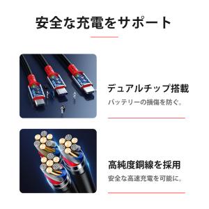 iPhoneケーブル 充電ケーブル 2m 3i...の詳細画像5