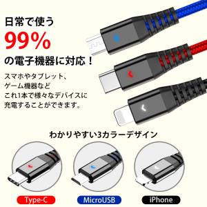 iPhoneケーブル 2m 1.2m 2本セッ...の詳細画像3