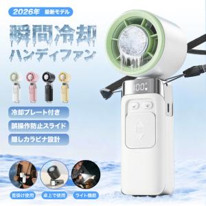 扇風機 小型 ハンディファン 瞬間冷却 コンパクトサイズ ライト付き 充電式 Type-C 充電式 扇風機 ミニ ファン 小型扇風機 コンパクト ポータブル 持ち運び