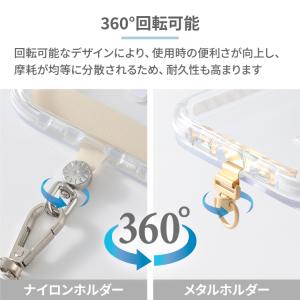 スマホ ストラップホルダー 回転式 ストラップ...の詳細画像2