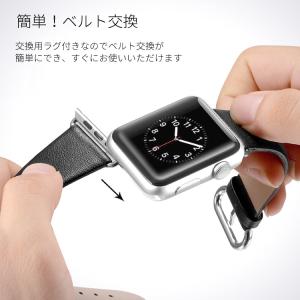 アップルウォッチ バンド 革 レザー ベルト ...の詳細画像4