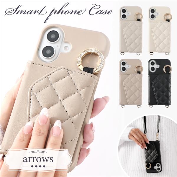 arrows we2 ケース 背面 ポケット アローズ we2 ケース 着脱可能 ストラップ付き ス...