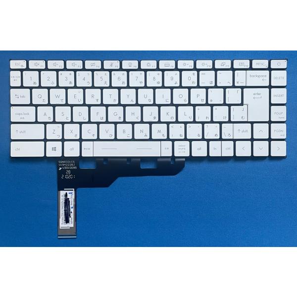 純正 新品 MSI MS-15CK 等用 日本語キーボード V194222NJ2 ホワイト