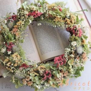 大きめ針葉樹のリース ＊ ホワイト ドライフラワー / 深い森を思わせる