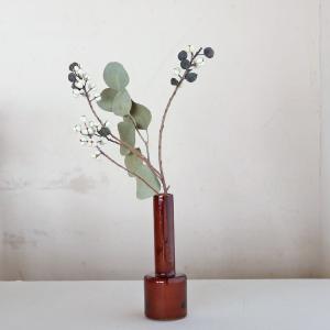 バカラ（Baccarat） ベース 花瓶 ルクソール LOUXOR レッド M 23cm