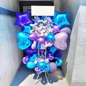 とても喜ばれる圧倒的存在感のバルーンスタンド花 2段　60000円　