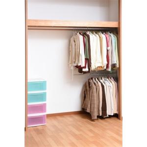 取付簡単♪ハンガーに掛けるだけ!収納アップRブランコハンガー