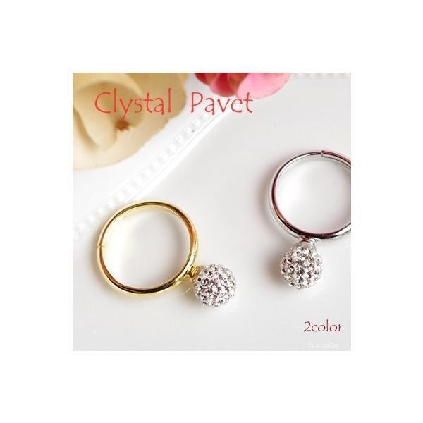 Hanatelierオリジナル ClystalPavetシリーズ!8mmクリスタルパヴェボールの一粒...