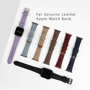 アップルウォッチ バンド 本革 レザー 革 レ...の詳細画像1