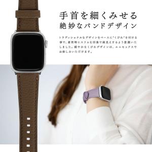 アップルウォッチ バンド 本革 レザー 革 レ...の詳細画像5