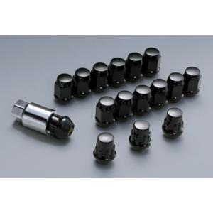 無限 MUGEN(無限) ホイールナット&ロックセット ブラック 5H ZR