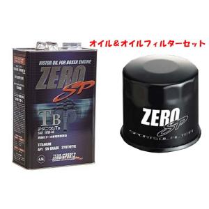 ZEROSPORTS(ゼロスポーツ) チタニウムエンジンオイル TB 4.5L缶 10W-40&amp;オイ...